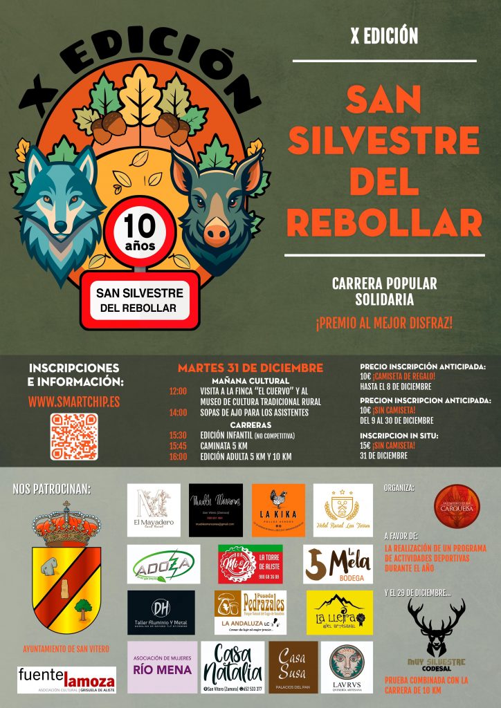 Ayuntamiento de San Vitero (Aliste-Zamora) - 31 diciembre San Silvestre 2024 San Juan del Rebollar